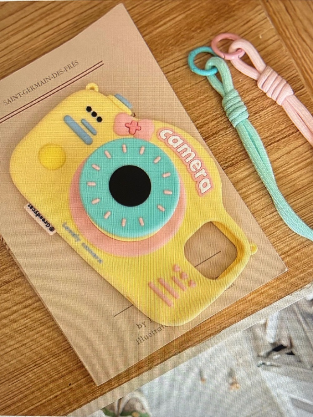 Cute 3D Cartoon Camera Soft Silicone Case, Compatible with iPhone 17